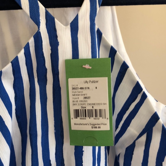 Lily Pulitzer NWT Shift Dress Size 8 - Picture 4 of 8